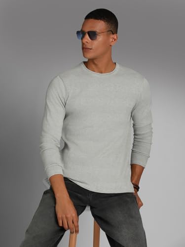 Image of HIGH STAR Men's HSMSWW23106RDNF LY Long Sleeves Regular Fit Sweater