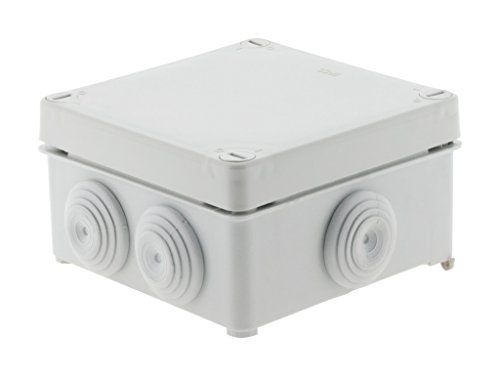 Zenitech Boîte étanche carrée 100x100x50mm à Visser IP55 - Gris
