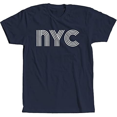 New York City NYC Vintage 80s Style Retro Men Women T-Shirt, Navy, S Cover
