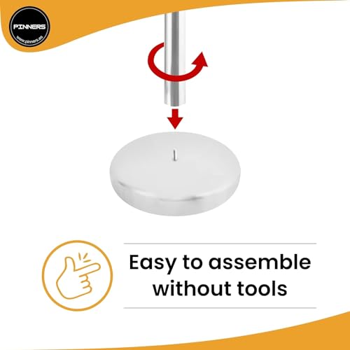 Lot de 2 poteaux de séparation avec ruban extensible de 3 mètres