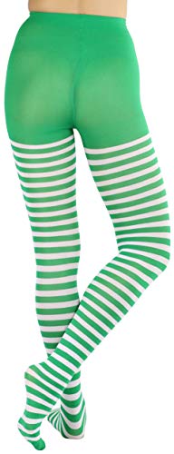 Image of ToBeInStyle Women's Nylon Horizontal Striped Tights