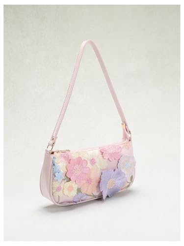 Verdusa Women's Boho Floral Shoulder Bag Vacation Top Handle Underarm Handbags3