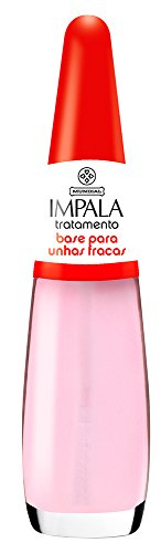 Esmalte Tratamento Base Para Unhas Fracas, Impala Cosmeticos, Ros...