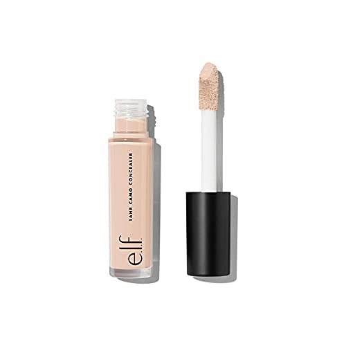 e.l.f. 16HR Camo Concealer, Full Coverage, Matte Finish Under-Eye &amp; Blemish Corrector, Hydrating Formula, 16-Hour Crease-Resistant Wear, Medium Golden