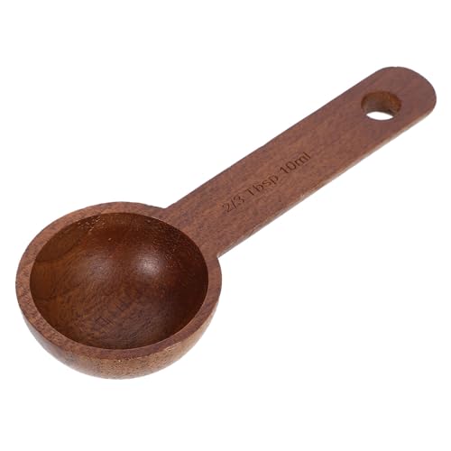 ABOOFAN Cuchara De Café De Madera Jarabe Taza Térmica Cucharas Ayuda Descafeinado Café Exprés Cucharada Medida Cuchara Báscula De Café Servicio Envase Todo Taza Medidora Dispensador Brown