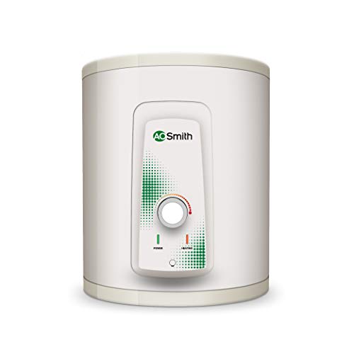 Image of AO Smith HSE-VAS-X-015 Storage 15 Litre Vertical Water Heater (Geyser) White 5 Star & AO Smith Z8 Green RO 10 Litre Wall Mountable, Table Top RO+SCMT Black 10Litre Water Purifier