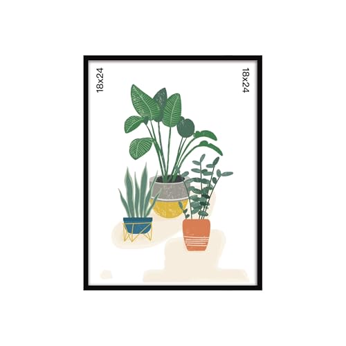 XOPLHFD 18x24 Picture Frame Black Flat Profile Wall Photo Frame