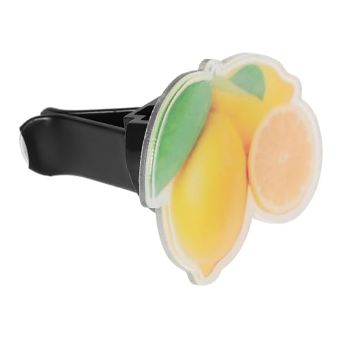GRIRIW Fresco De Limón Para Automóvil Clip Aromatizador De Aire De Acrílico Para Ventilación Decoración Creativa y Difusor De Esencias Para Coche