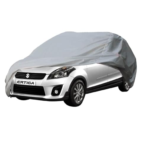 Image of Allextreme ME7001 Car Body Cover Compatible with Maruti Suzuki Ertiga Custom Fit Dustproof UV Heat Resistant Indoor Outdoor Body Protection (Grey Without Mirror)