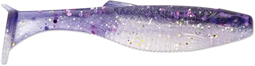Rapala CrushCity Mayor Soft Plastic Paddle Tail Swimbait, Strong Kicking Action for Swim Jigs & Underspins, Bass, Redfish, Trout, Snook, Walleye & More, Purpledescent, 3"