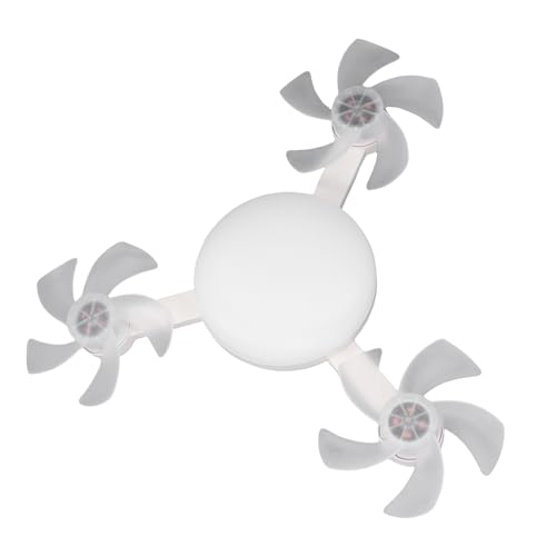 Ventilateur de plafond LED E27 télécommande éclairage dimmable 3 vitesses
