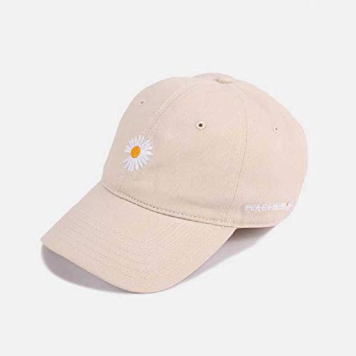 Preisvergleich Produktbild wangtao Kleine Gänseblümchen Baseballmütze Hut Für Frauen Männer Frühling Sommer Stickerei Outdoor-Sportkappen XS / Beige