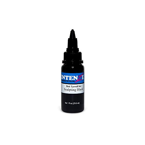 Sculpting Black By Bob Tyrrell - Intenze Tattoo Ink - 1oz Bottle