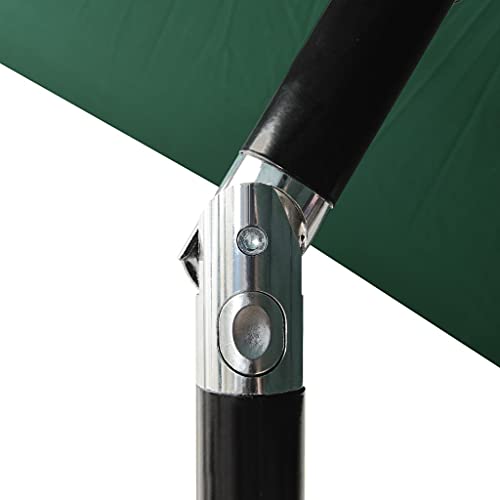 Parasol con poste de aluminio CLSDRZC para jardín y terraza 6