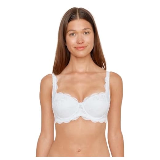 Susa Damen Wiesn-Zauber 8033 Balconette Dirndl-BH, Weiß (weiß 003), 85B