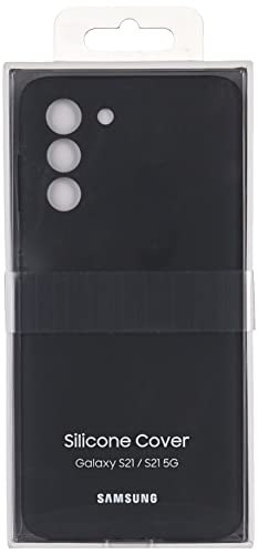 Image of Samsung Galaxy S21 Case, Silicone Back Cover - Black (US Version)