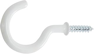 National Hardware Hook Cup White Vinyl 2-1/4IN N248-451