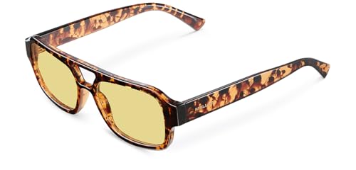 Image of Meller by Lenskart | SHIPO | Brown Full Rim Sunglasses | Large Square Frame | Polarised and UV Protection | Contemporary Styles for Men & Women | Designed in Barcelona