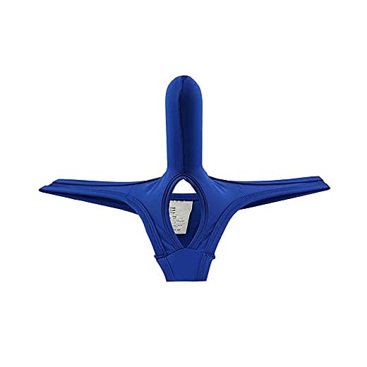 ADAHOP Mens Elephant Nose Pouch Underwear Butt-Flaunting Tongs Undie Underwear Deep Blue