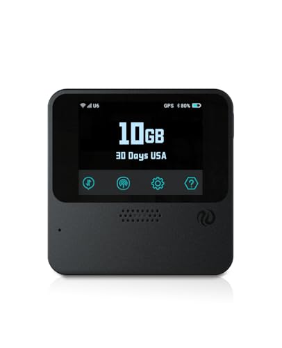 Image of FREEBOT Portable WiFi Hotspot for Travel | 10GB USA Data for 30 Days | 4G Mobile Hotspot, Built-in 5000mAh Battery, Supports 10 Devices, Qualcomm Chipset, Coverage in 120+ Countries,No SIM Card
