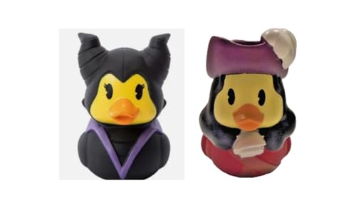 Canard en caoutchouc Duckalooz Just Play de Disney Méchant Maléfique et Capitaine Crochet pour bain