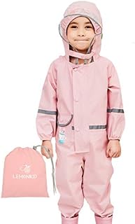 Kids One Piece Rain Suit Boys Girls Waterproof Rainsuit Toddler Rain Coat Coverall