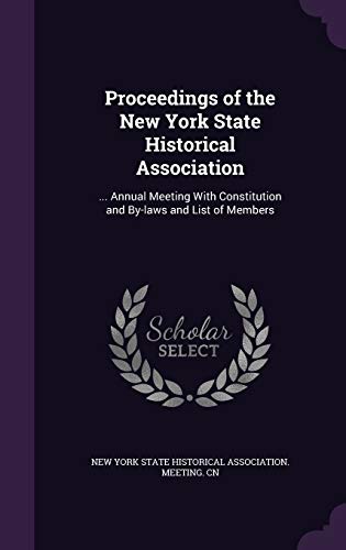 Proceedings of the New York State Historical As... 1354330293 Book Cover