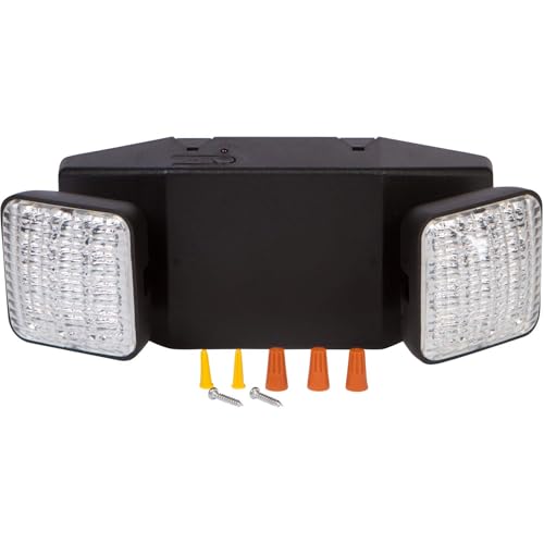 Image of Morris 73427 Square Head LED Emergency Light, High Output Remote Capable, Black