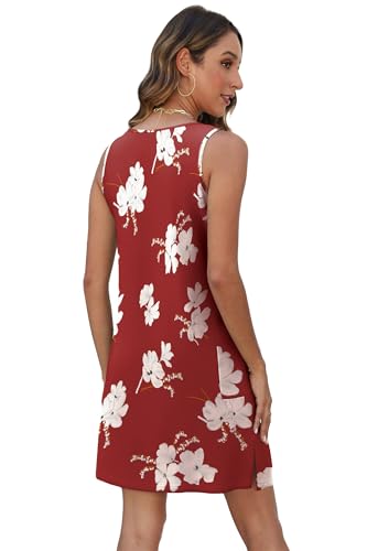 Image of BKRIVE Coverup Summer Dresses for Women 2026 Eyelet Casual Loose Sleeveless Sundresses Tank Dresses with Pockets