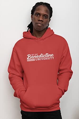 CreateMyTee | Vintage Benedictine University Hooded Sweatshirt3
