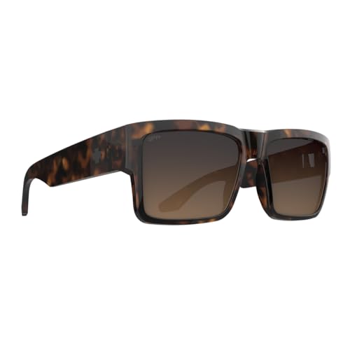 Image of SPY+ - CYRUS, Honey Tort, Happy Dark Brown Fade, Medium-Large, Sunglasses, Unisex, Adult