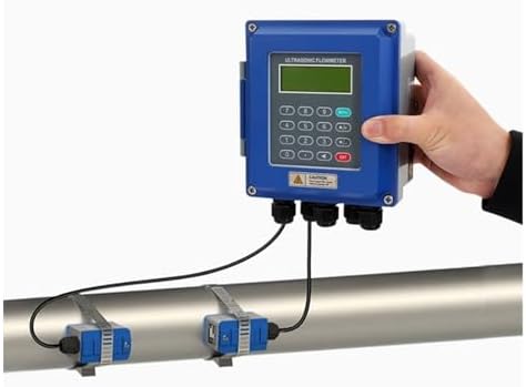 Digital Ultrasonic Flow Meter - Portable Clamp-On Design, Wall-Mountable, Suitable for Pipe Diameter DN15 to 6000mm, Accurate Liquid Measurement