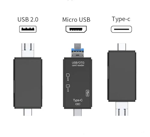 Expansão de armazenamento compatível com Fire TV Stick, Samsung, leitor de cartão SD kit de transfer