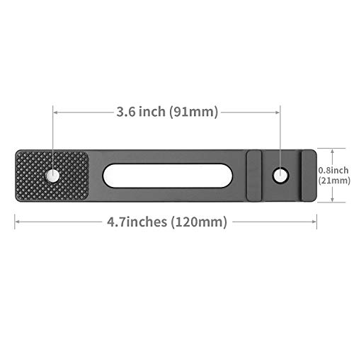 Chromlives 1376- Cold Shoe Bracket Extension Bar, Hot Shoe Extension, Microphone Mount With 1/4'' Tripod Screw Compatible With Mirrorless Camera Vlogging Sony A6400 6300 6500 6000 Zhiyun 4 Dji Osmo Pocket thumb #4