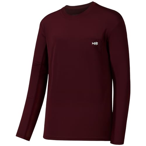 Image of BASSDASH Men's UPF 50+ Performance Long Sleeve T-Shirt UV Sun Protection Fishing Hiking Sports Shirts