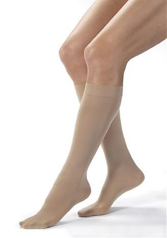 Jobst Opaque Knee HIGH Extra Firm Compression 30-40 S, Classic Black