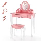 【Ensemble de meubles sécurisés pour enfant :】Ce lot de meubles est conçu avec des angles arrondis et des rebords lisses, afin de garantir la sécurité des enfants. Ces derniers apprécieront un mobilier adapté à leur taille, beau et aux dimensions idéales.