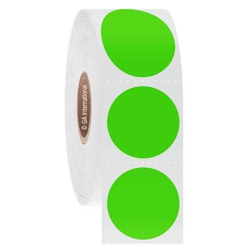 LabTAG JTTA-115C1-1GA, NitroTAG Deep-Freeze Barcode Labels, Green (5 Rolls of 1000 Labels)