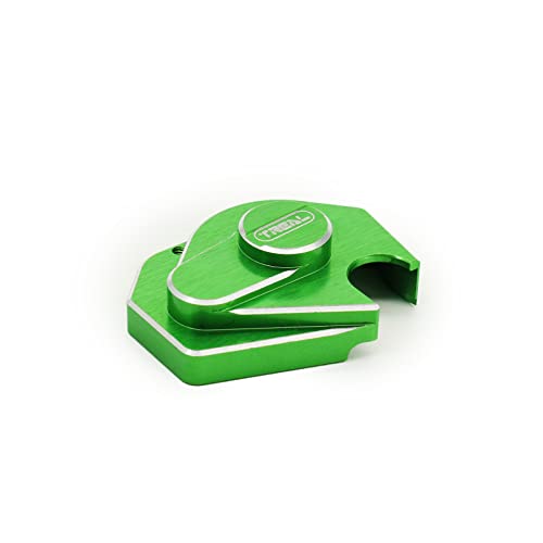 Couvercle de boîte Axial SCX24 Treal en aluminium vert pour remplacer le carter plastique