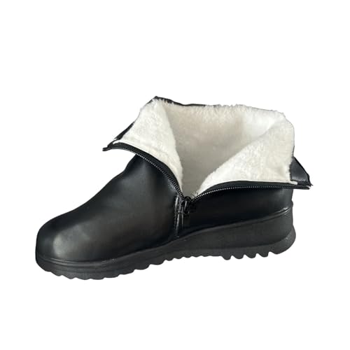 Bottes courtes en velours pour femme de style polyvalent noir confort d'automne et d'hiver