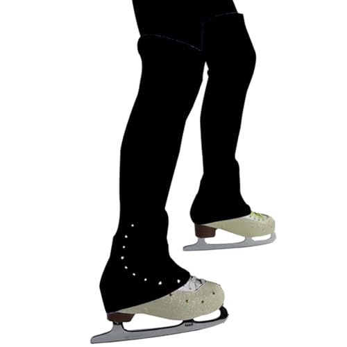 Footless Socks for Figure Skating with Long Leg Warmers for Adults, Leg Warmer Ribbed Knitted Long Socks3