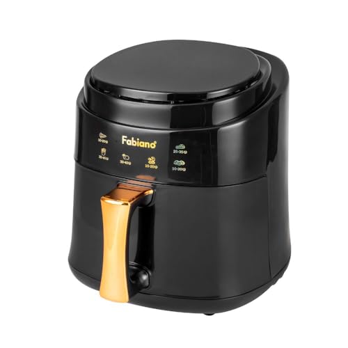 Image of Fabiano 8L Digital Touch Control Air Fryer 1400W (Black) - Large Capacity, Oil-Free Healthy Cooking, Fast & Even Frying | Easy Clean