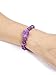 Jovivi Amethyst Crystal Bracelet,Natural 8mm Gem Semi Precious Round Stone Energy Beads Reiki Healing Crystal Raw Amethyst Cluster Bracelet for Women Men