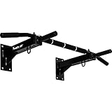 MOVIT® Profi Klimmzugstange zur Wandmontage, bis 350 kg, 4x rutschfeste Griffe + XXL Softgrip, 2x...