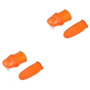 TEHAUX 2 Stuks Tuinieren Planten Plukken Trimgereedschap Oogst Planten Mes Vingerbedjes Multi Tool Vingersnijder Voor Het Oogsten Van Planten Schaar Tuingereedschap Duim Gereedschapskist