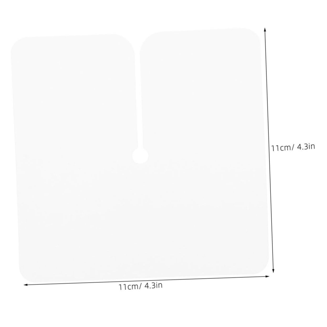 Ipetboom 6pcs Hair Extension Glue Durable Heating Guard Templates for Precise Placement and Styling of Hair Extensions