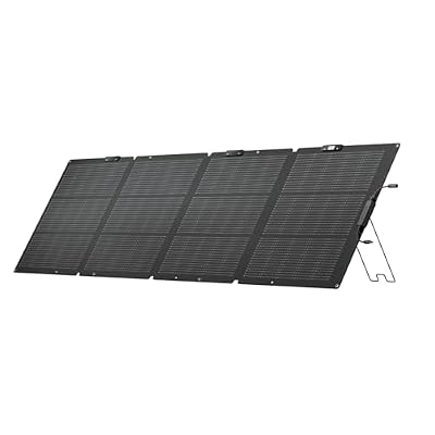 EF ECOFLOW 220 Watt Portable Solar Panel, 25% High Conversion Efficiency N-Type Solar Cell, NextGen Foldable Solar Panel with Adjustable Kickstand, IP68 Waterproof for Camping RV Off Grid System