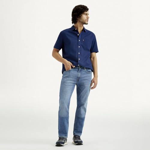 Image of Levi's Men's 505 Straight Fit Mid Rise Jeans