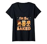 Photo Gallery donna i m so baked gingerbread man natale divertente biscotto cottura maglietta con collo a v Photo Gallery donna i m so baked gingerbread man natale divertente biscotto cottura maglietta con collo a v