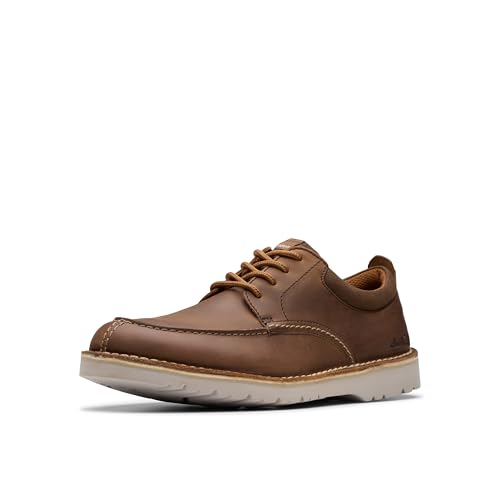 Clarks Collection Men's Eastridge Moc Oxford, Beeswax Leather, 9 Wide US